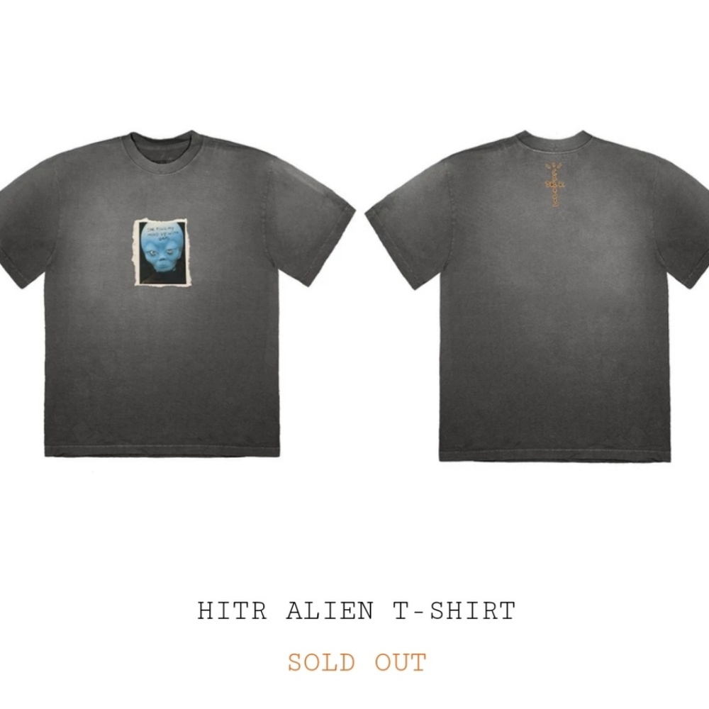 NEW, Travis Scott - Highest In The Room Alien Tee